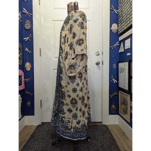 Sz 1X Pinky Paisley Duster Kimono - Boho! - Picture 4 of 13